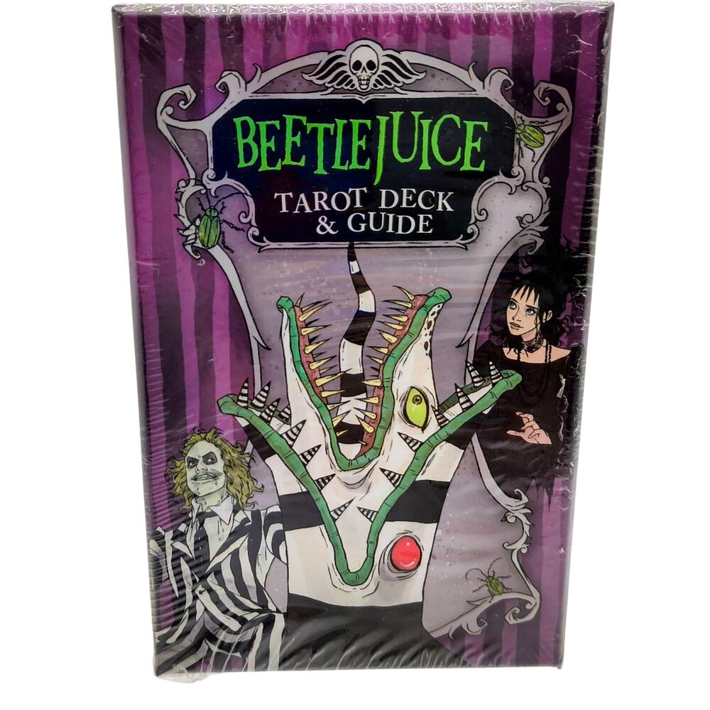 Official Beetlejuice Tarot Deck & Guidebook Box Set 78-Card Tim Burton Gothic